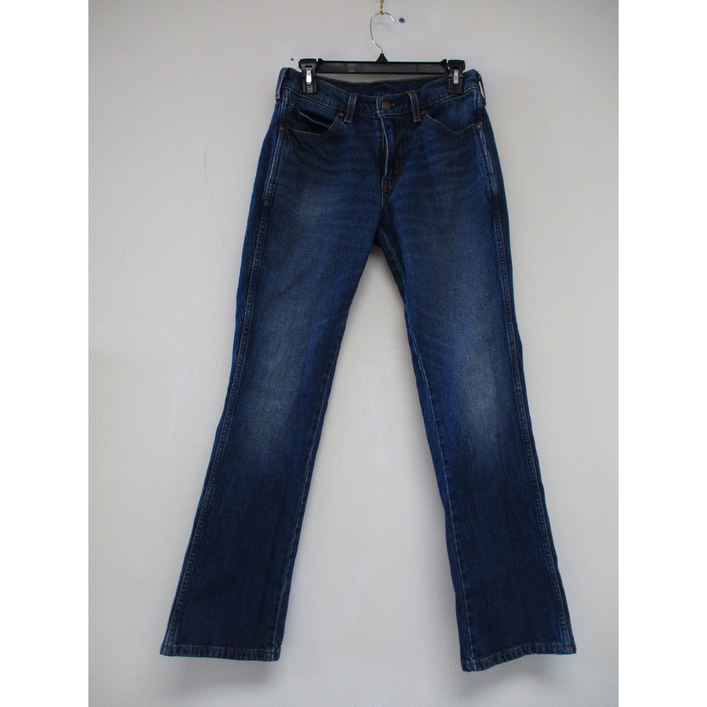 Levi's 537 Jeans Women 29x32 Dark Blue Bootcut Cowboy's Tailor Stretch Denim